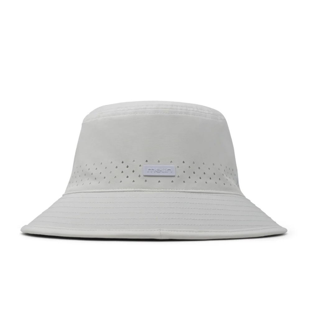 Classic White Perforated Bucket Hat